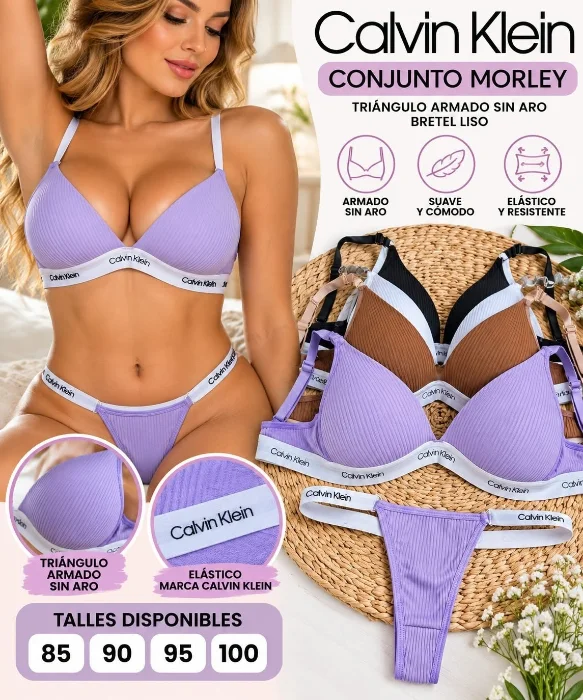 Conjunto Calvin Morley Triangulos Armado sin Aro