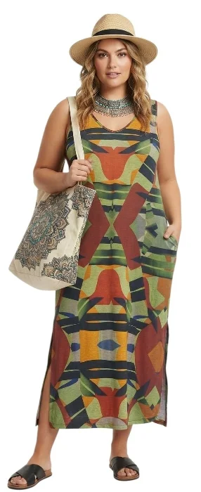 Vestido Modal Istilo Playera Sublimada