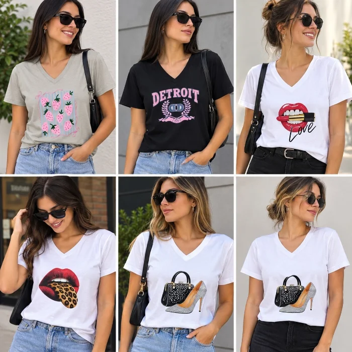 Remera Escote V
