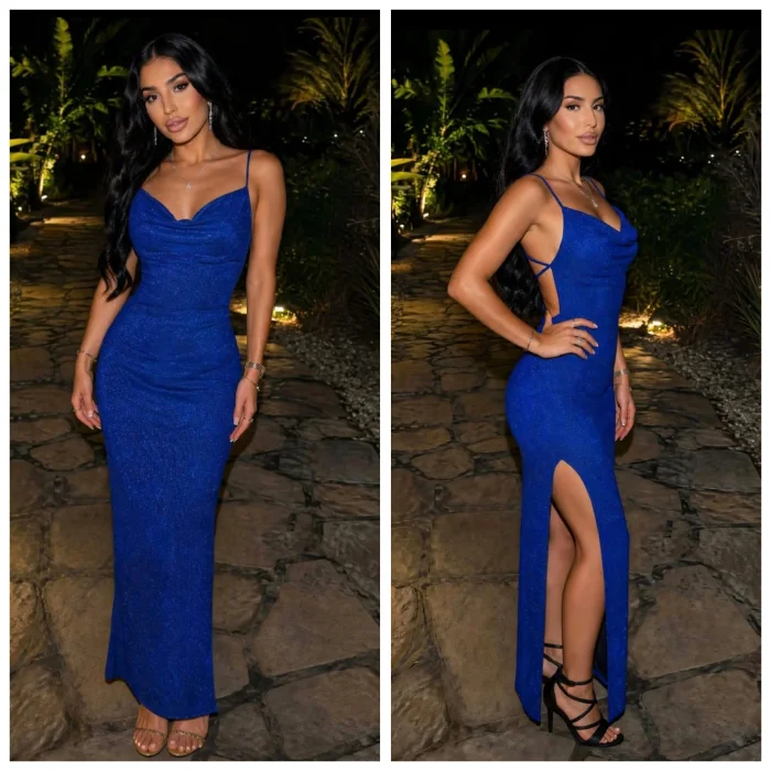 Vestido Largo Glitier Clasico