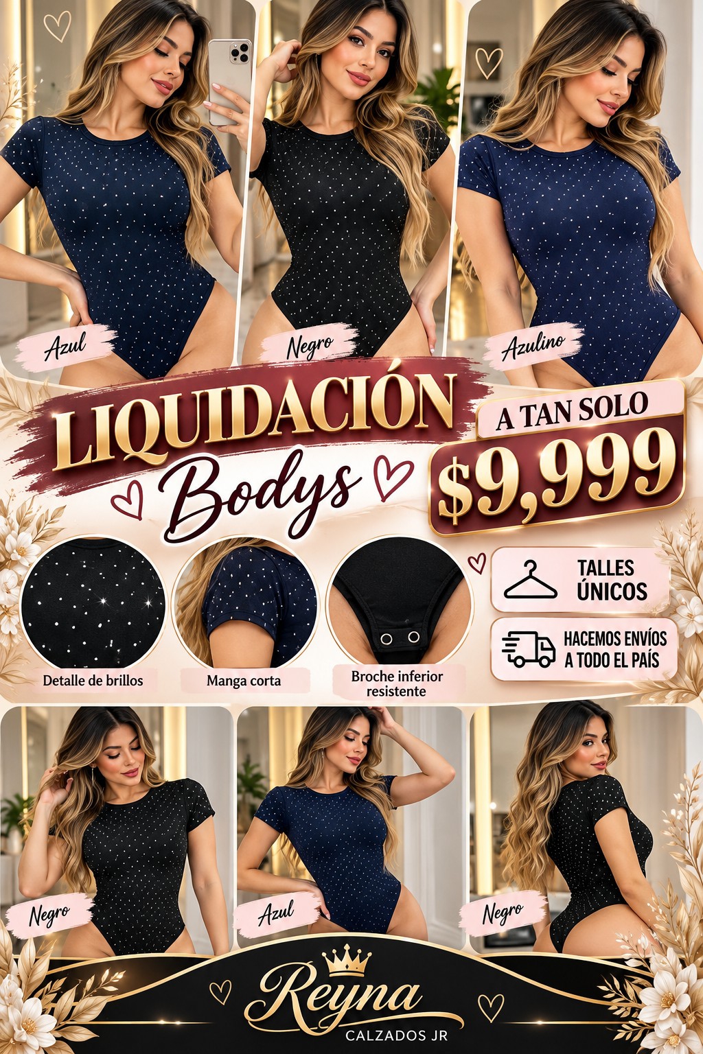 Bodys Nacional con Strass Brillo - Imagen 2