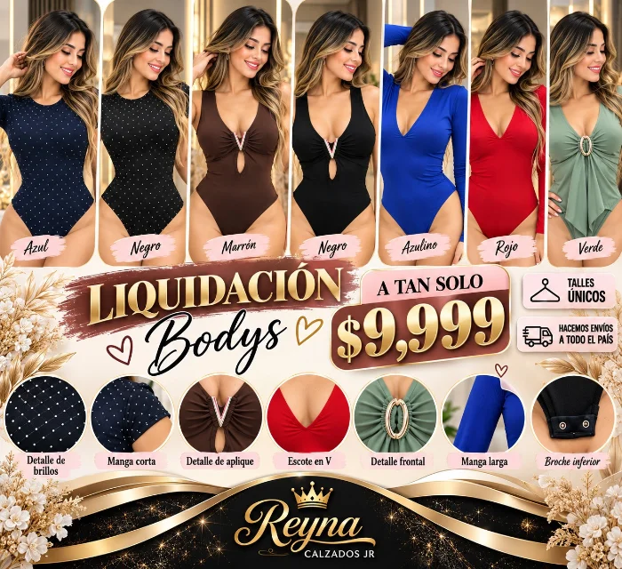 Bodys Nacional con Strass y V