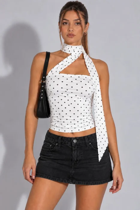 Strapless Lunares Algodon (st466)
