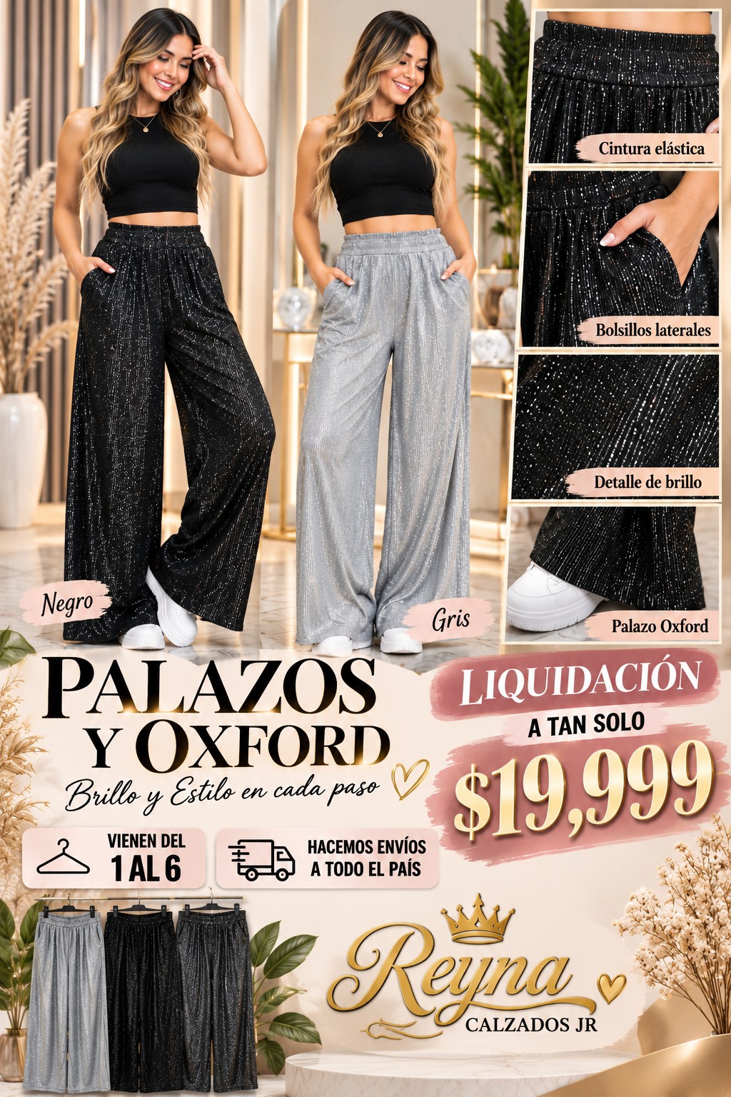 Palasos y Oxford con Strass Brillo - Imagen 2