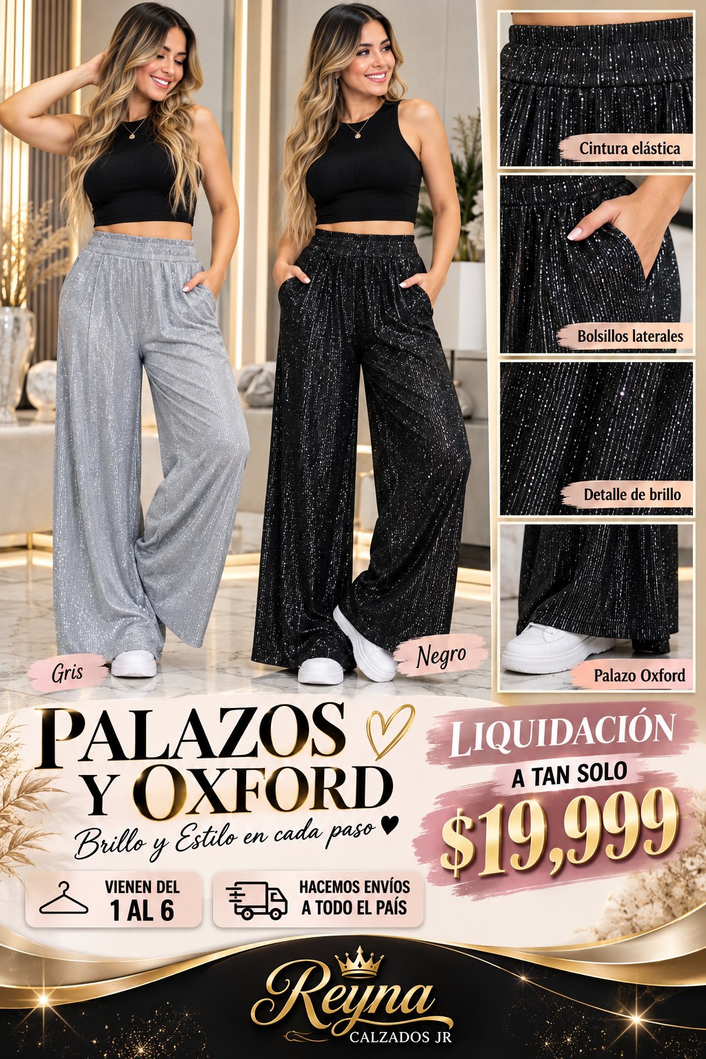 Palasos y Oxford con Strass Brillo - Imagen 3