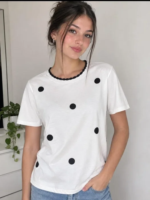 Remera Lunares Dama
