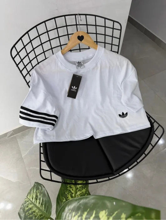 Remera Crop Ad 3 Tiras