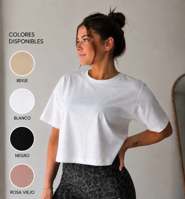 Remera Crop Lisa