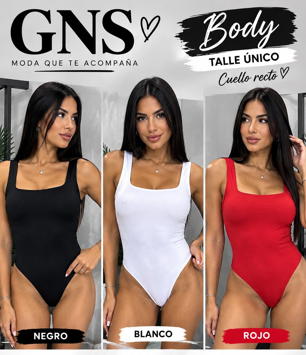Body de Morley Rib Musculosa Cuello Recto - Imagen 3