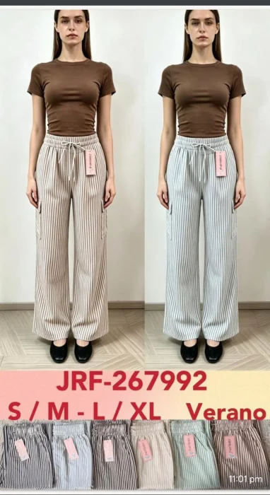 Pantalón Rallado Cargo