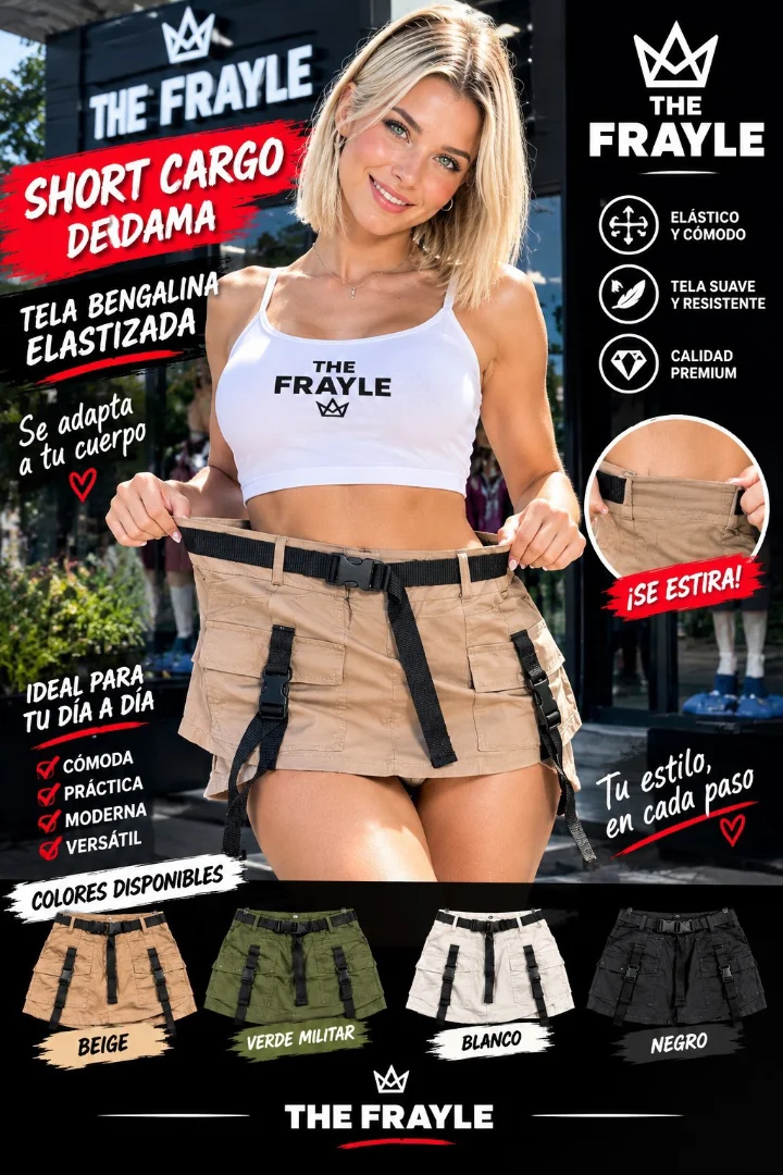 Falda Cargo Bengalina - Imagen 3