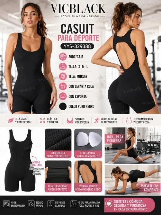 Catsuit con Push Up Vic Black