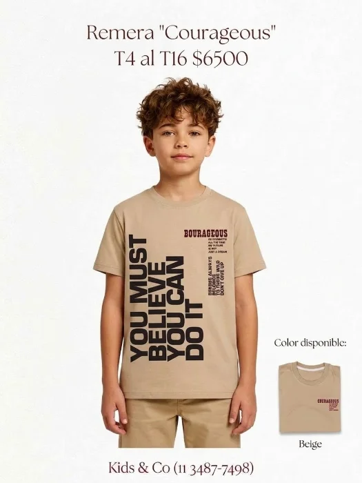 Remera Courageous