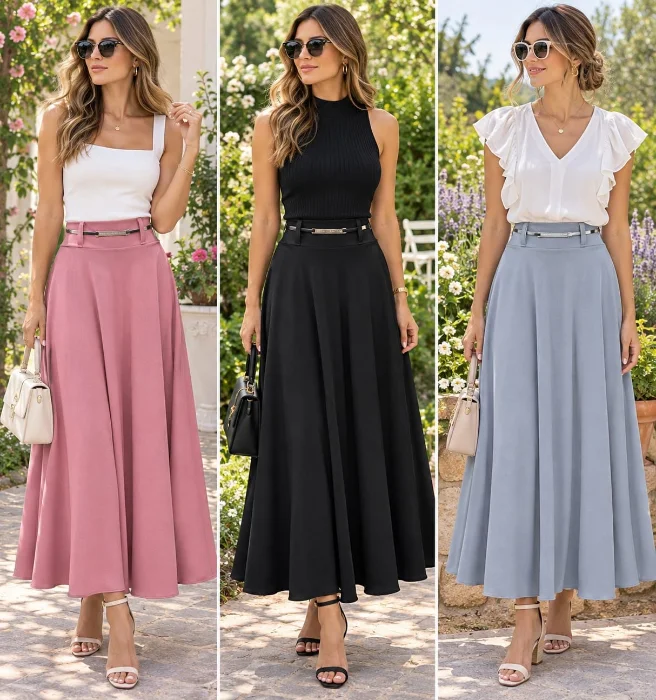 Maxi Pollera Creep Liviano