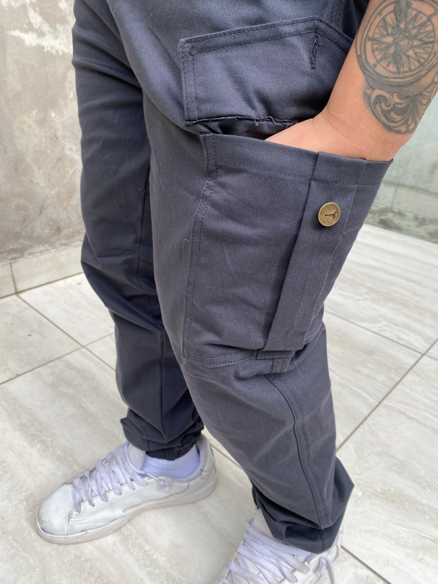 Pantalón Cargo Gabardina - Imagen 2