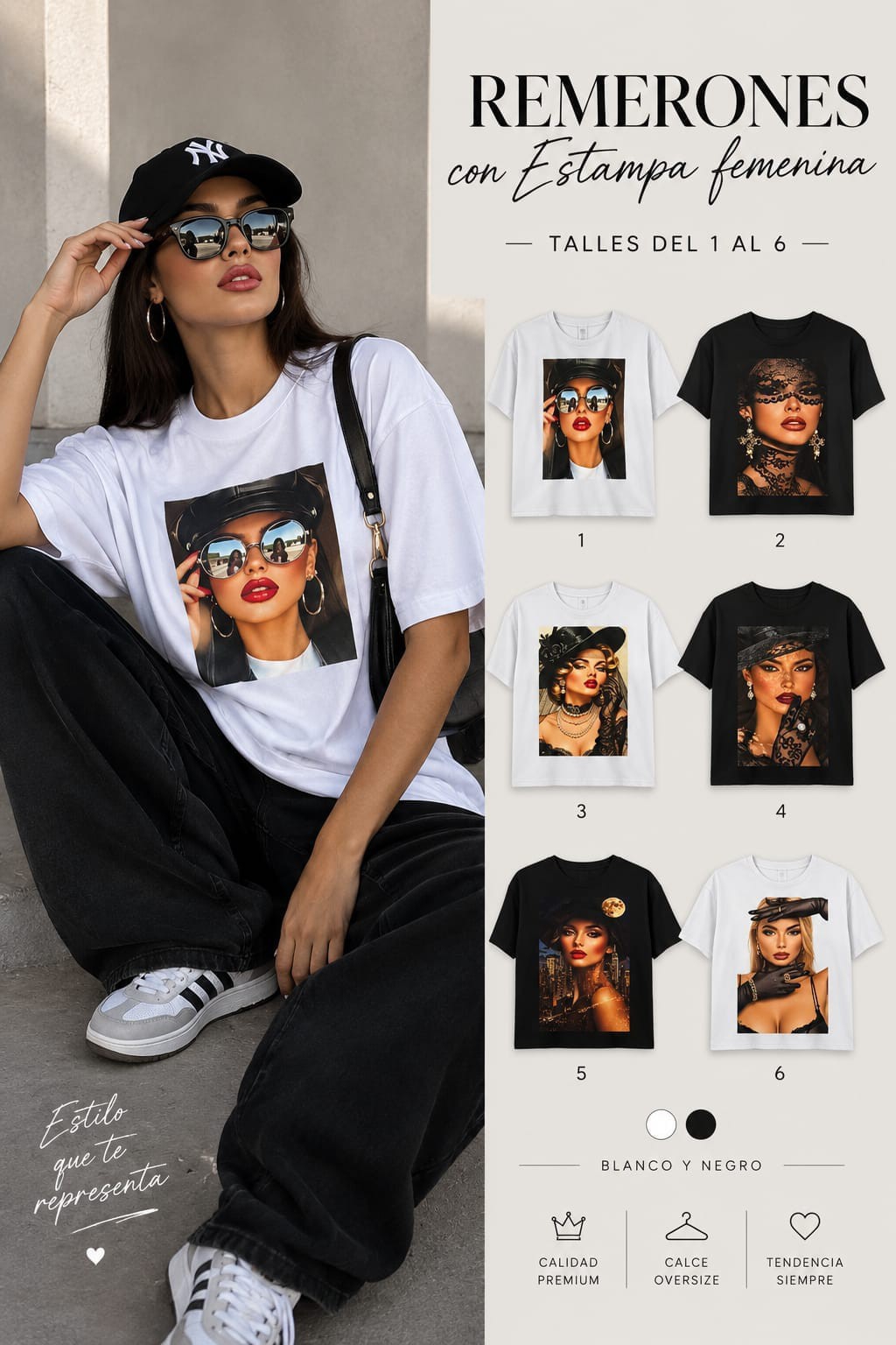 Remerones Estampados Vogue.hasta el Talle 6 - Imagen 2