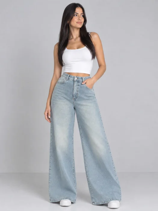 Wide Leg  Elastizado Oxido