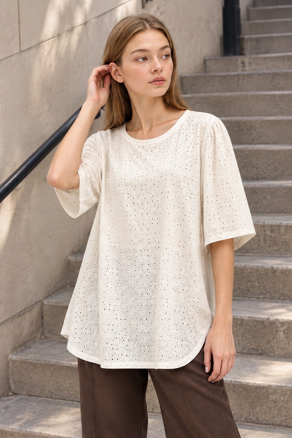 Remeron Broderie Lycra con Tacha - Imagen 2
