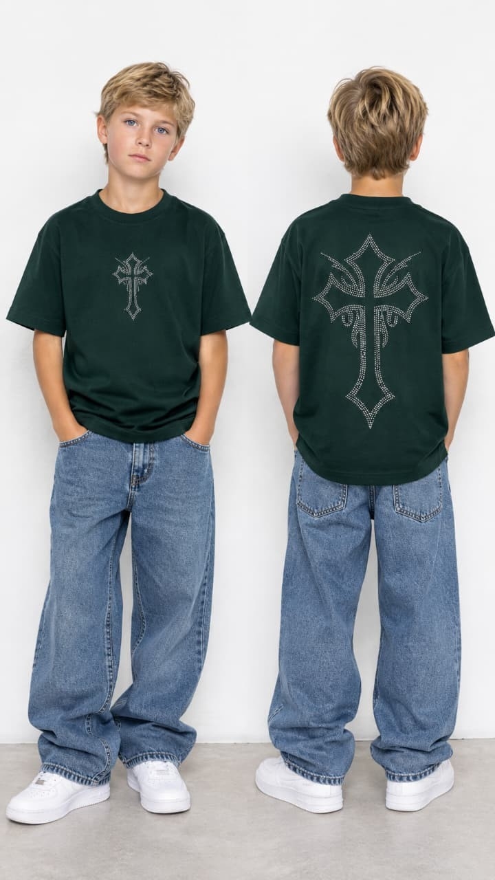 Remera Nene Cruz Strass - Imagen 4