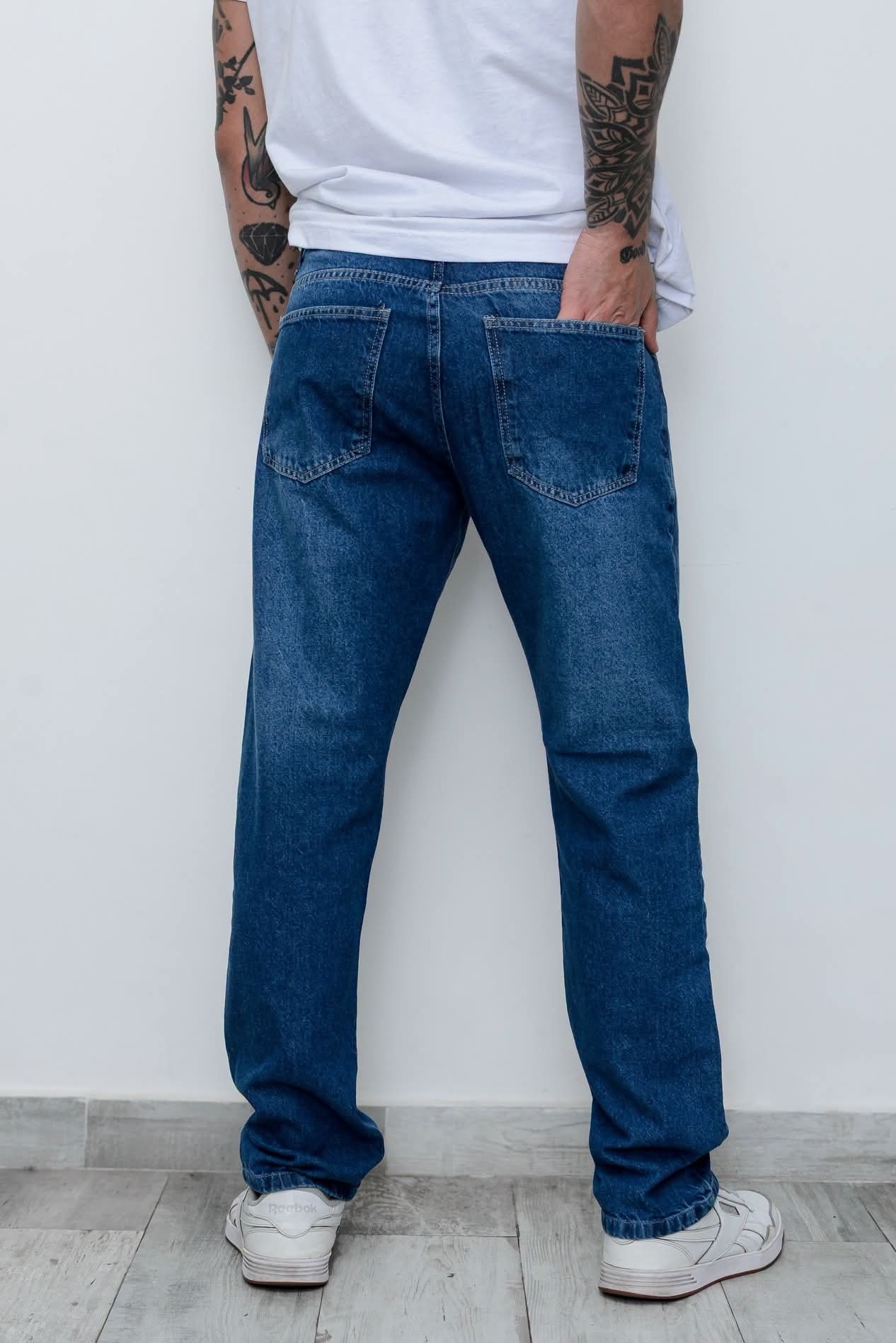 Pantalón Recto Azul - Imagen 3