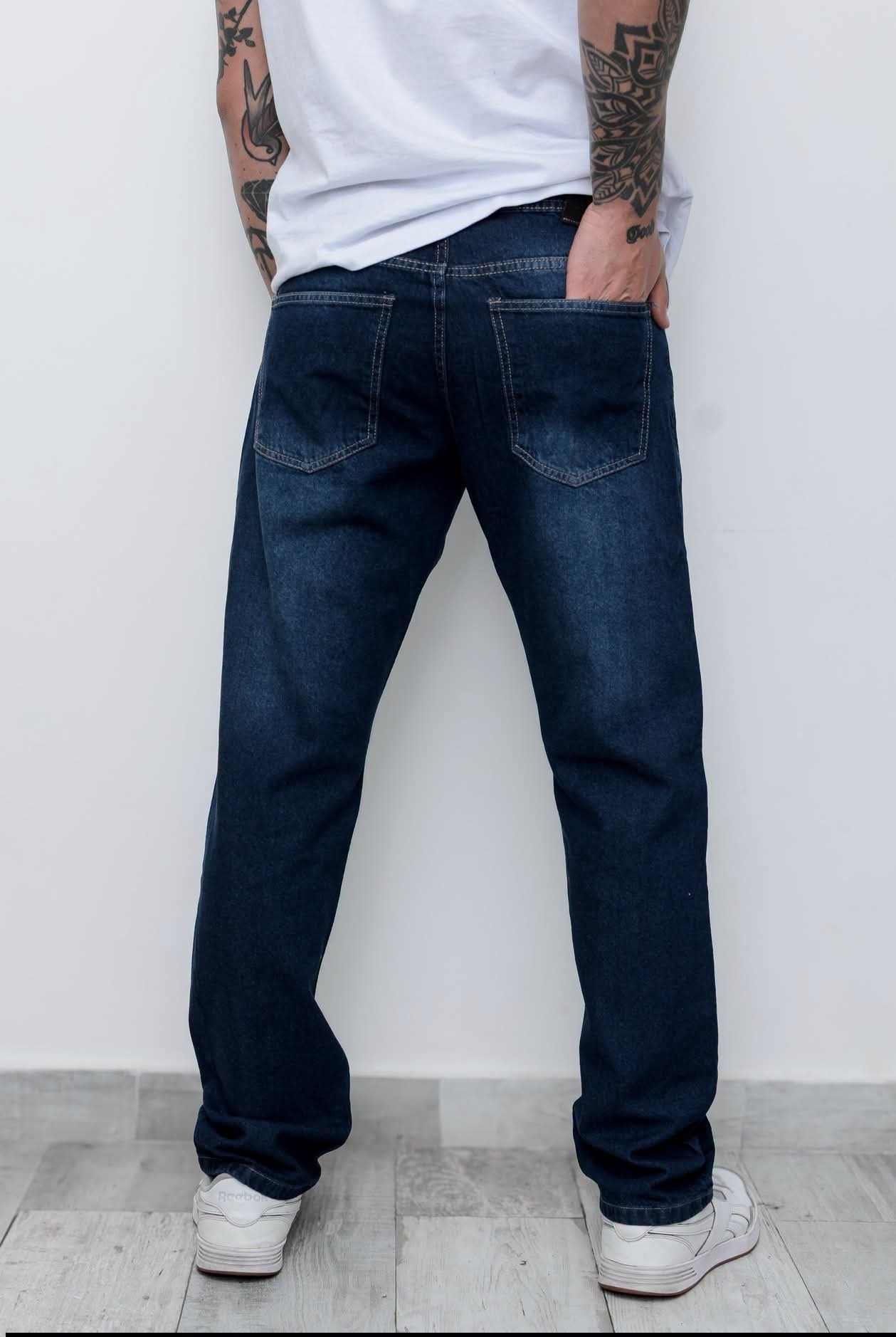 Pantalón Recto Azul Big - Imagen 3