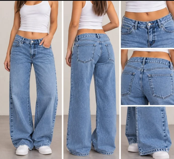 Wide Leg Tiro bajo