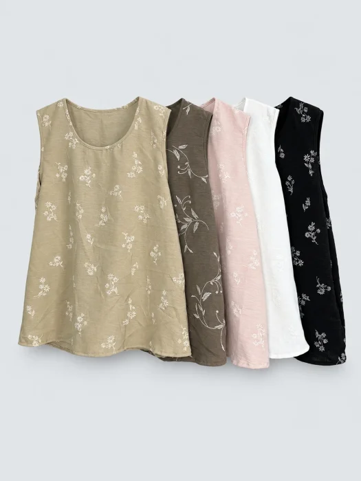 Musculosa Cey Puff Estampado