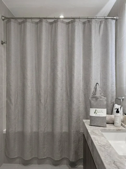 Cortina de Baño Lisa de Diamante