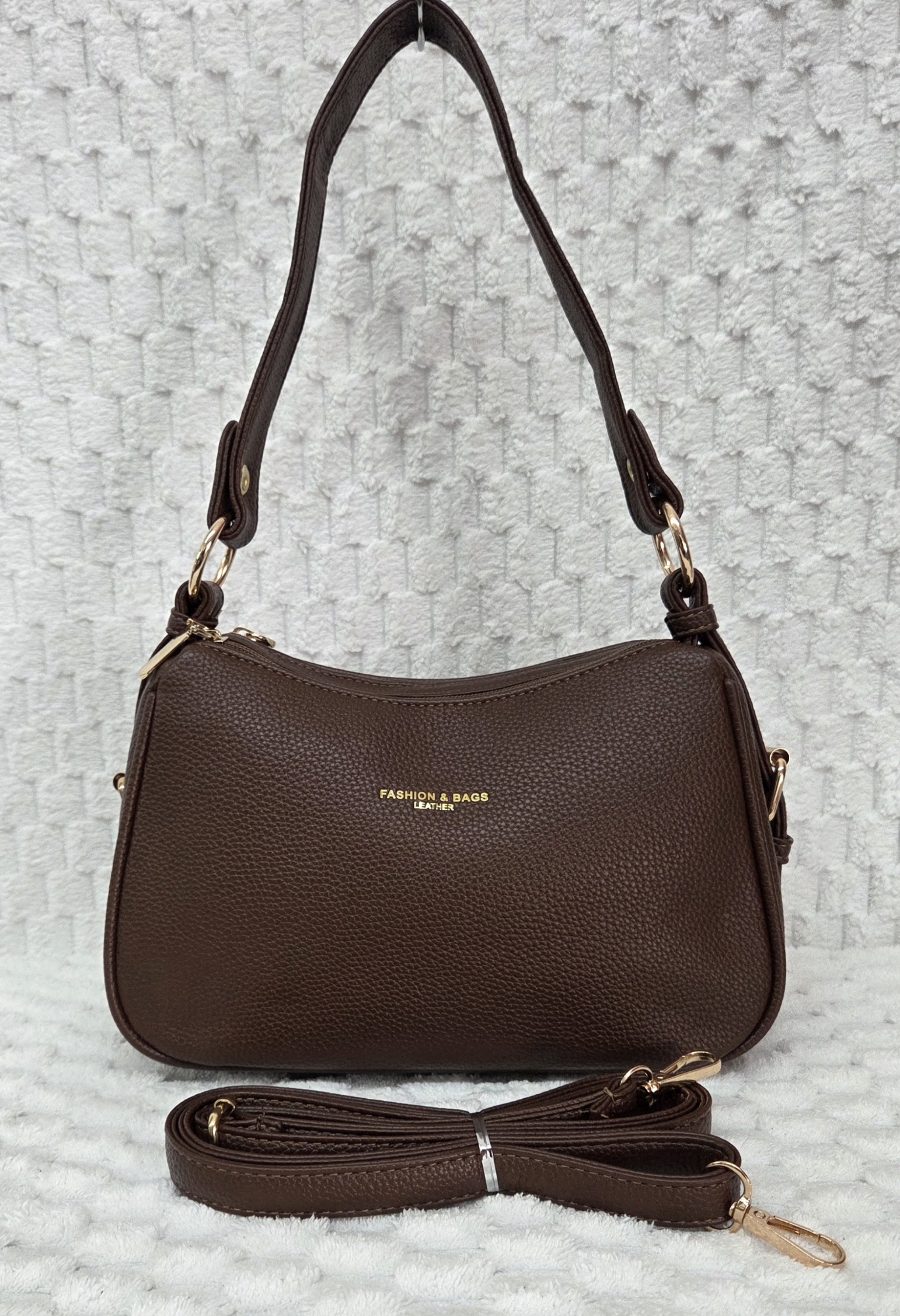 Carterita Morral de Cuero Pu Excelente Calidad Trae Doble Tira - Imagen 1