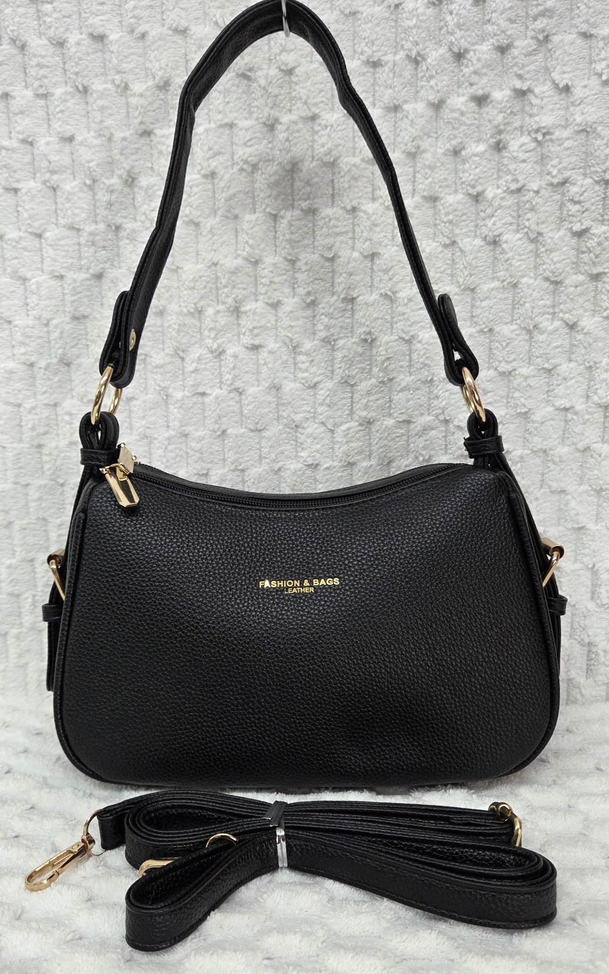 Carterita Morral de Cuero Pu Excelente Calidad Trae Doble Tira - Imagen 4