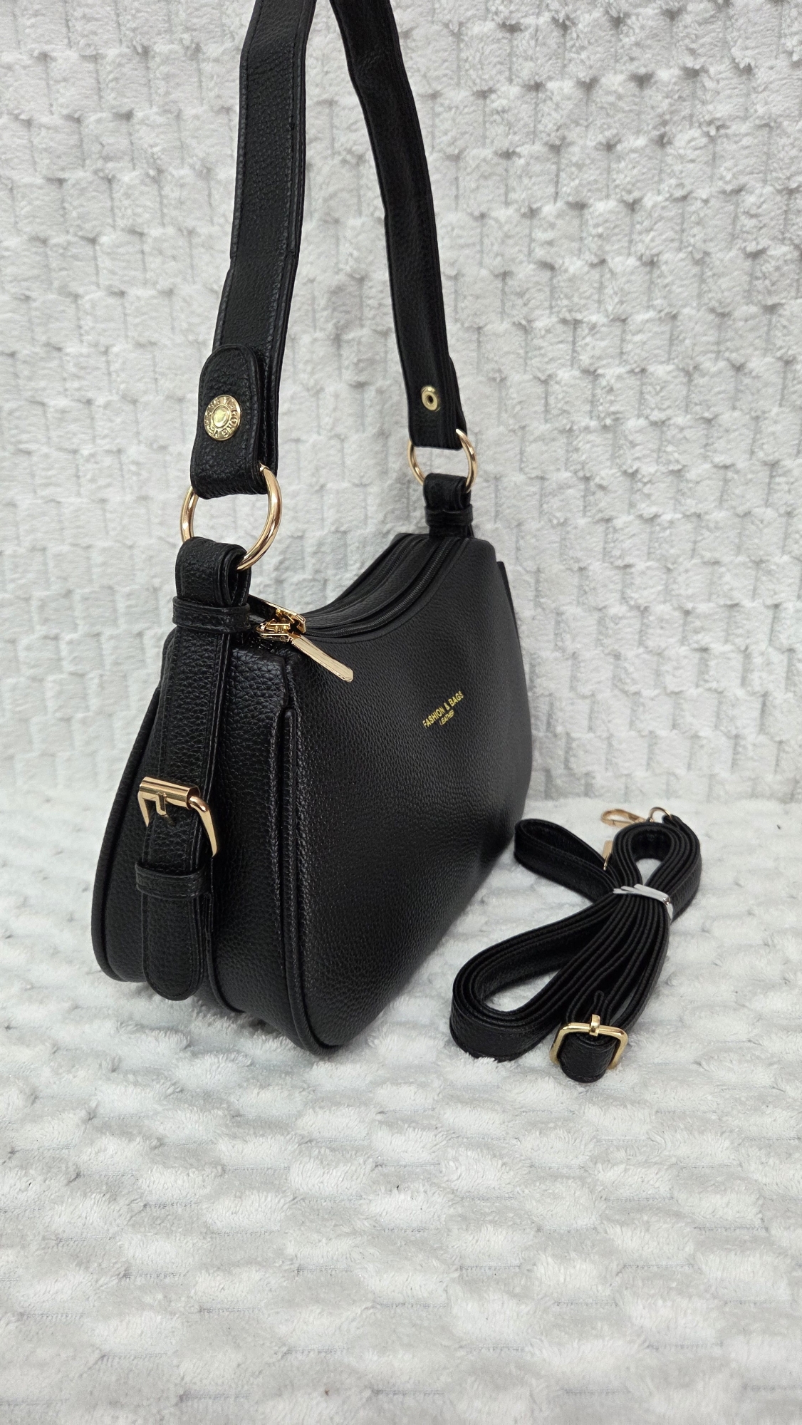 Carterita Morral de Cuero Pu Excelente Calidad Trae Doble Tira - Imagen 5