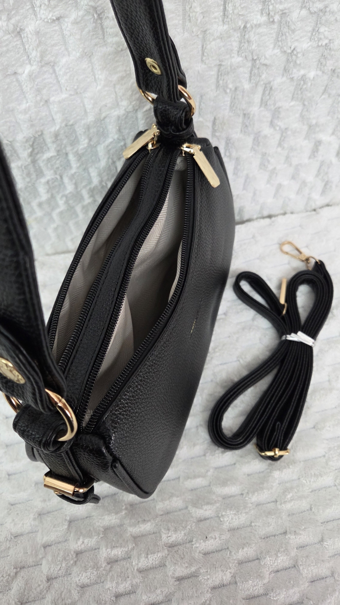 Carterita Morral de Cuero Pu Excelente Calidad Trae Doble Tira - Imagen 6