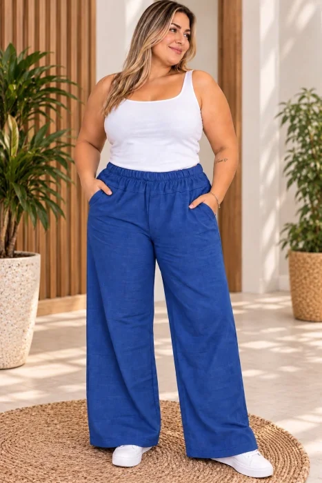 Palazo Lino Spandex