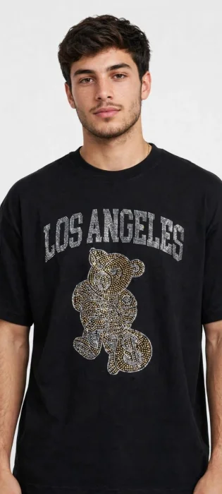 Remera Over Stras