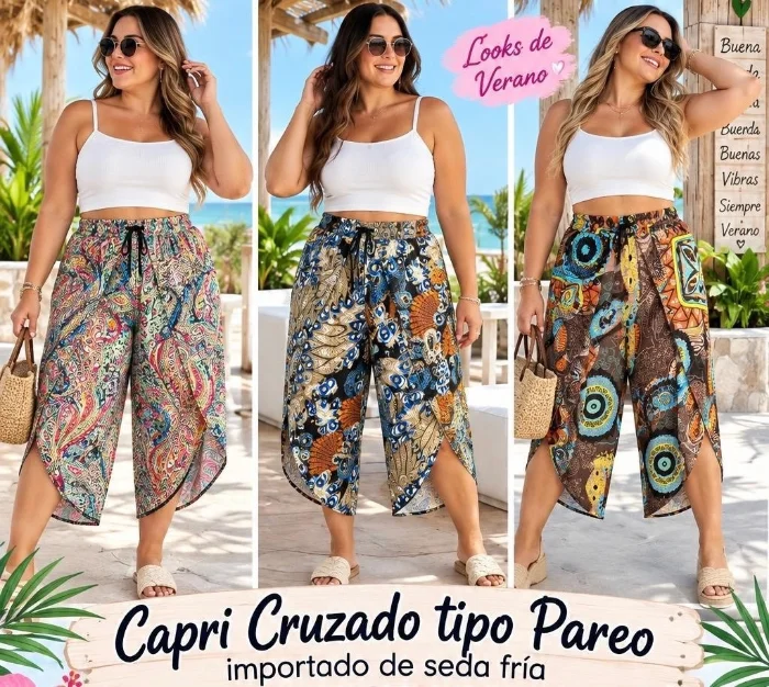 Capri Cruzado de Seda Fría Importado