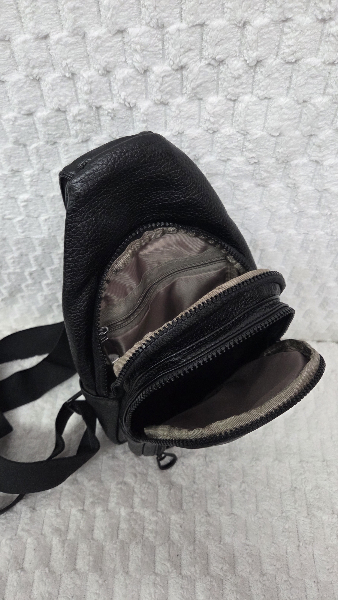 Morral Cruzado de Cuero Pu Excelente Calidad - Imagen 9