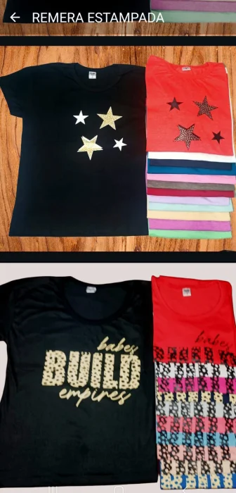 Remera Estampada Dama X Curva Mayoristas Hotsale Mujer Camiseta