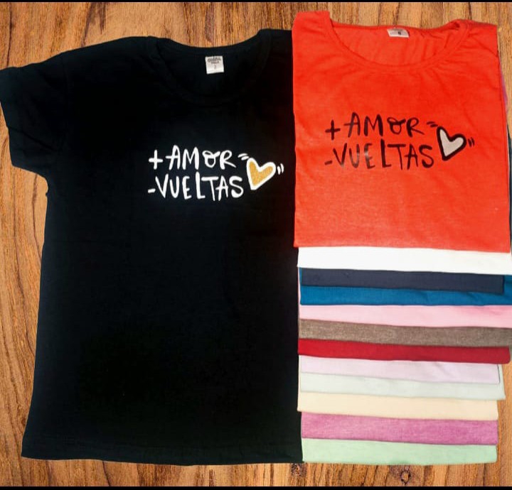 Remera Estampada Dama X Curva Mayoristas Hotsale Mujer Camiseta - Imagen 3