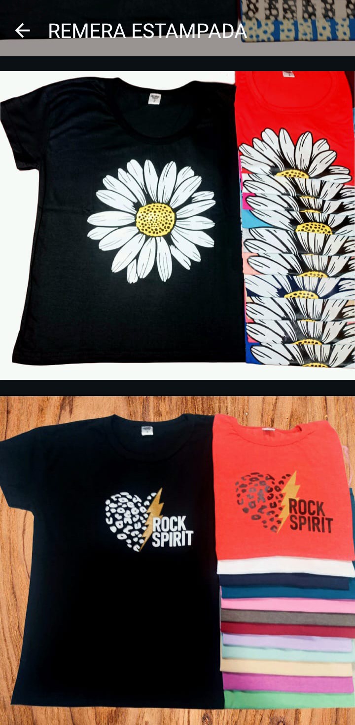 Remera Estampada Dama X Curva Mayoristas Hotsale Mujer Camiseta - Imagen 5