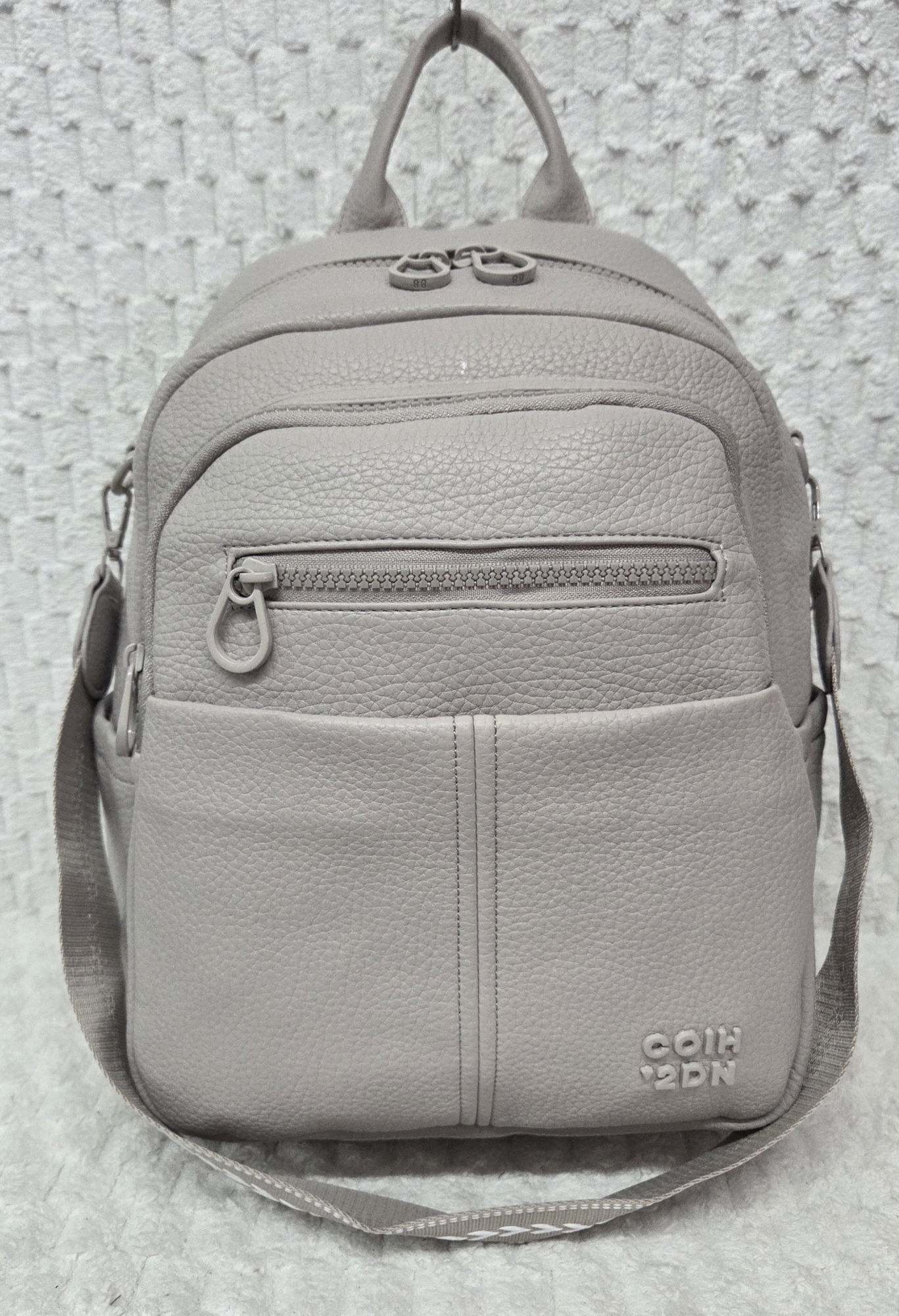 Mochila Morral de Cuero Pu Excelente Calidad con Tira Desmontable - Imagen 3