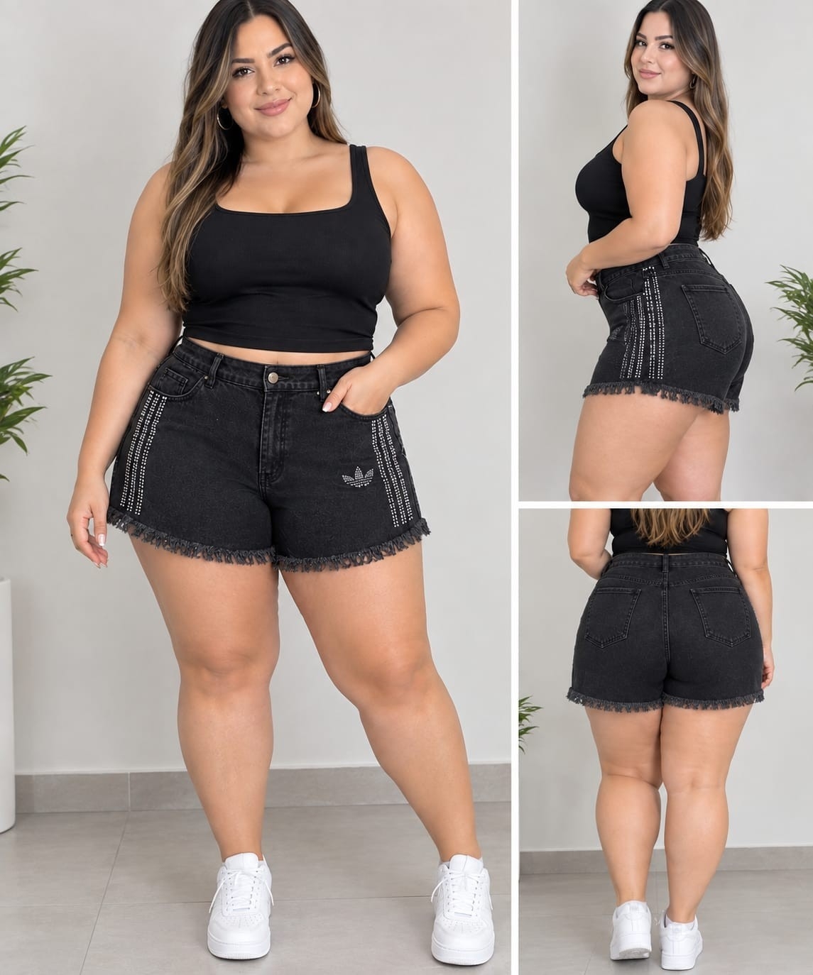 Short Adi C/ Strass - Imagen 3