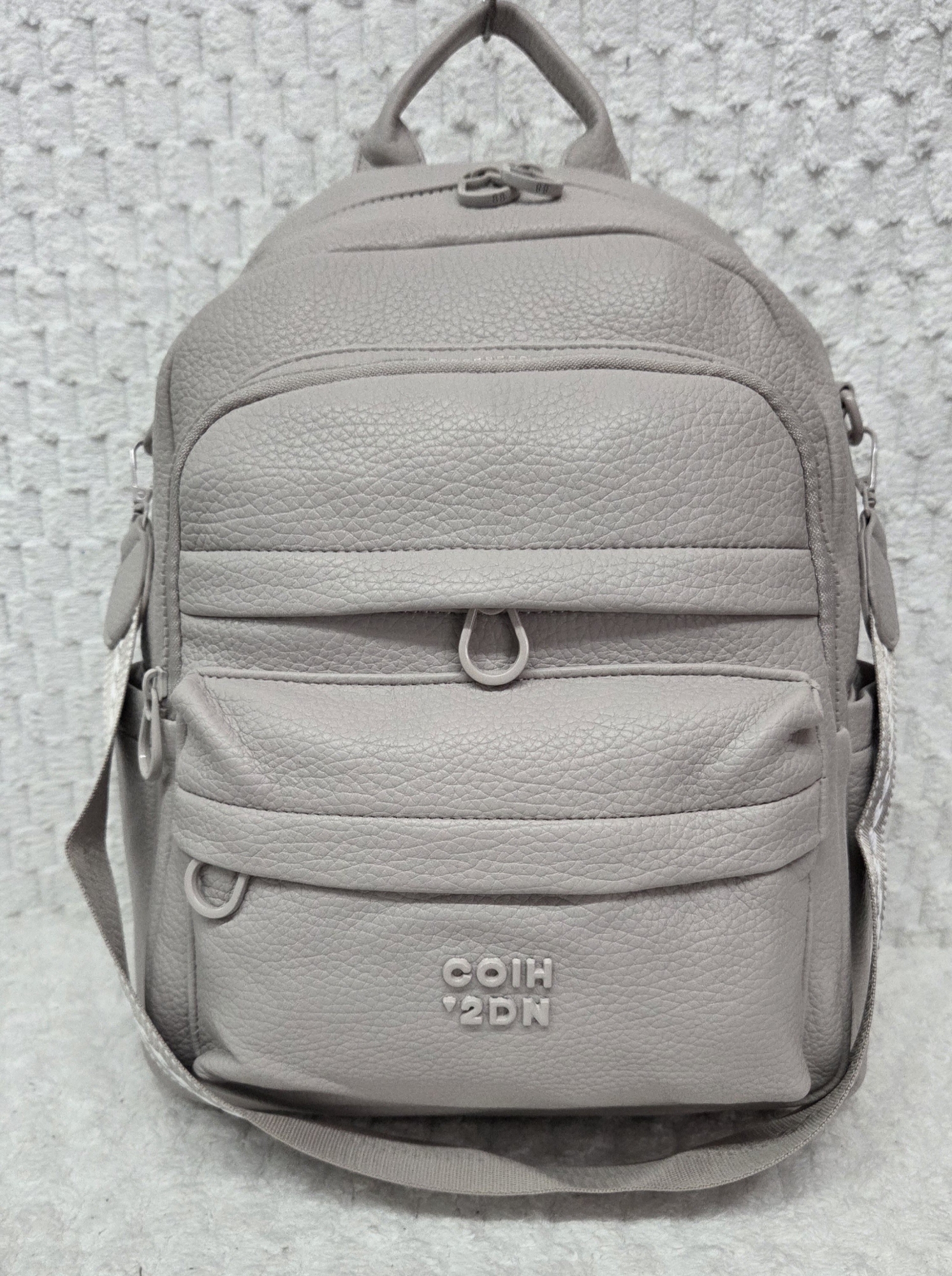 Mochila Morral de Cuero Pu Excelente Calidad con Tira Desmontable - Imagen 2