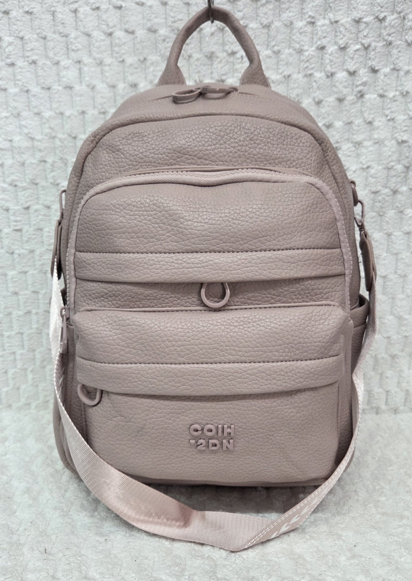 Mochila Morral de Cuero Pu Excelente Calidad con Tira Desmontable - Imagen 3