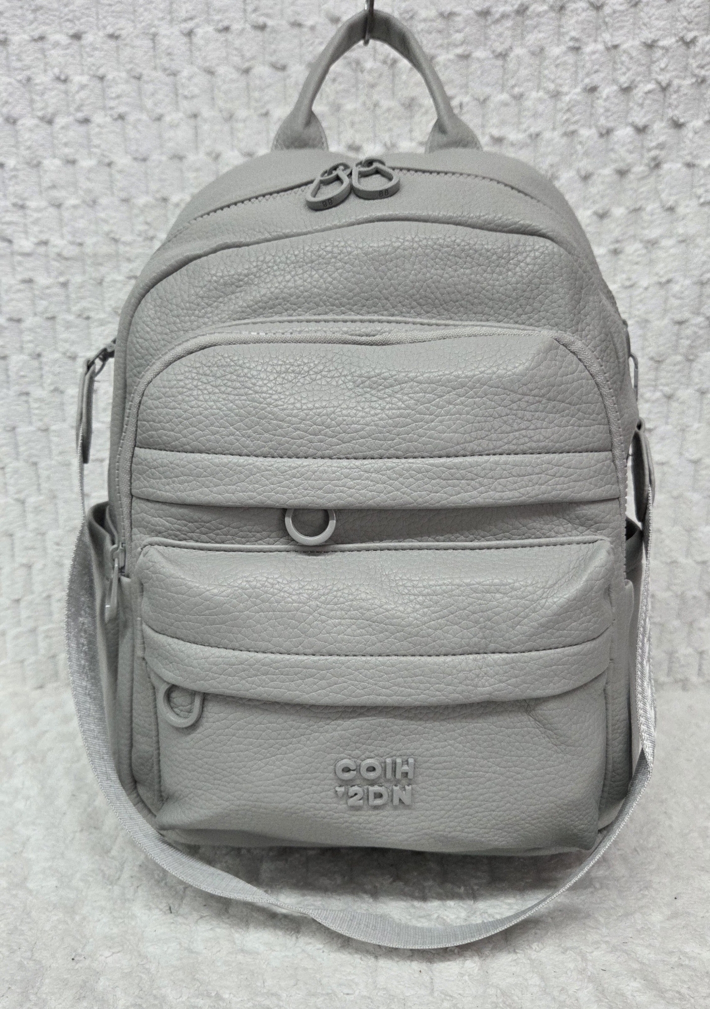 Mochila Morral de Cuero Pu Excelente Calidad con Tira Desmontable - Imagen 4