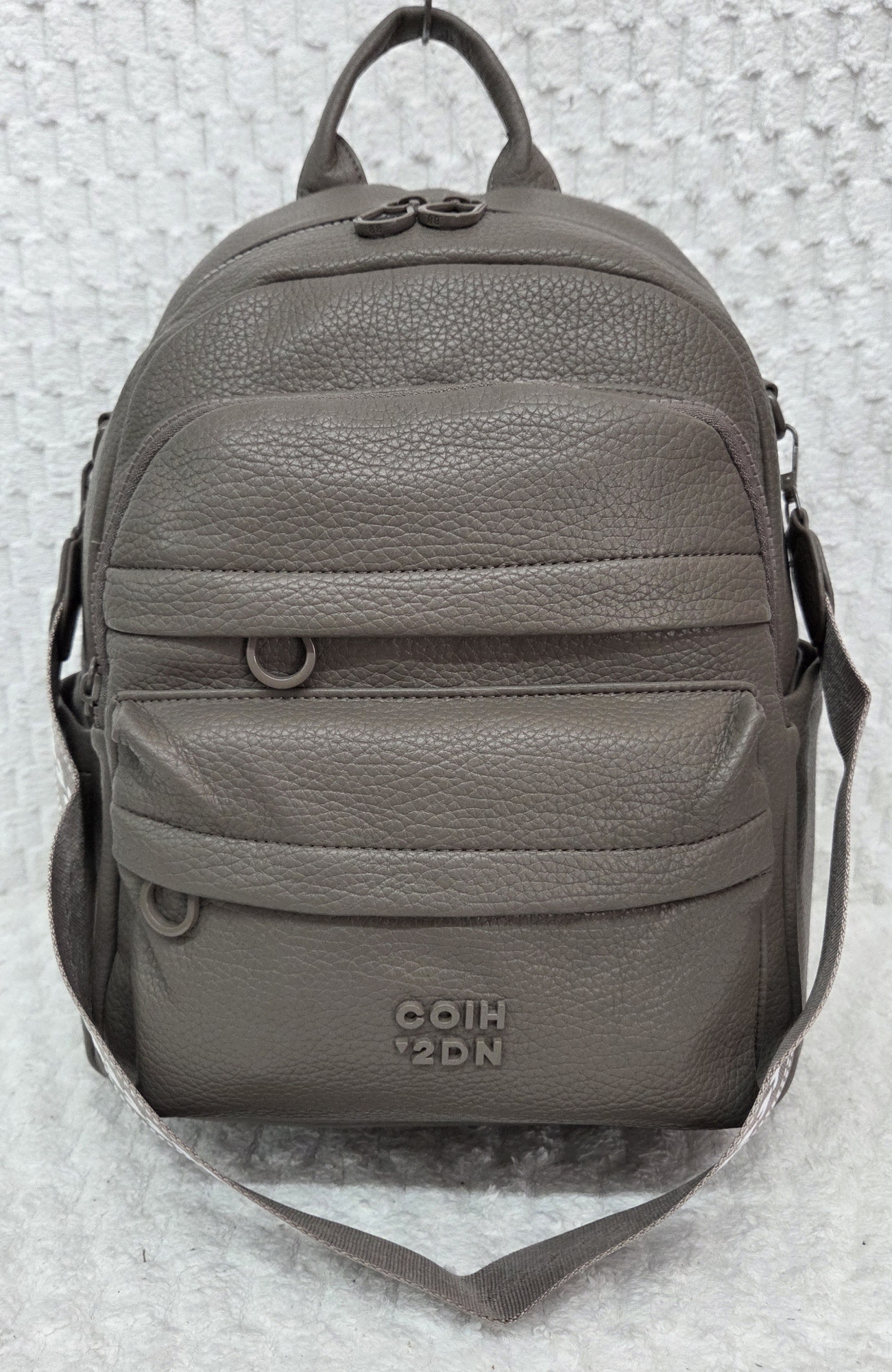 Mochila Morral de Cuero Pu Excelente Calidad con Tira Desmontable - Imagen 5