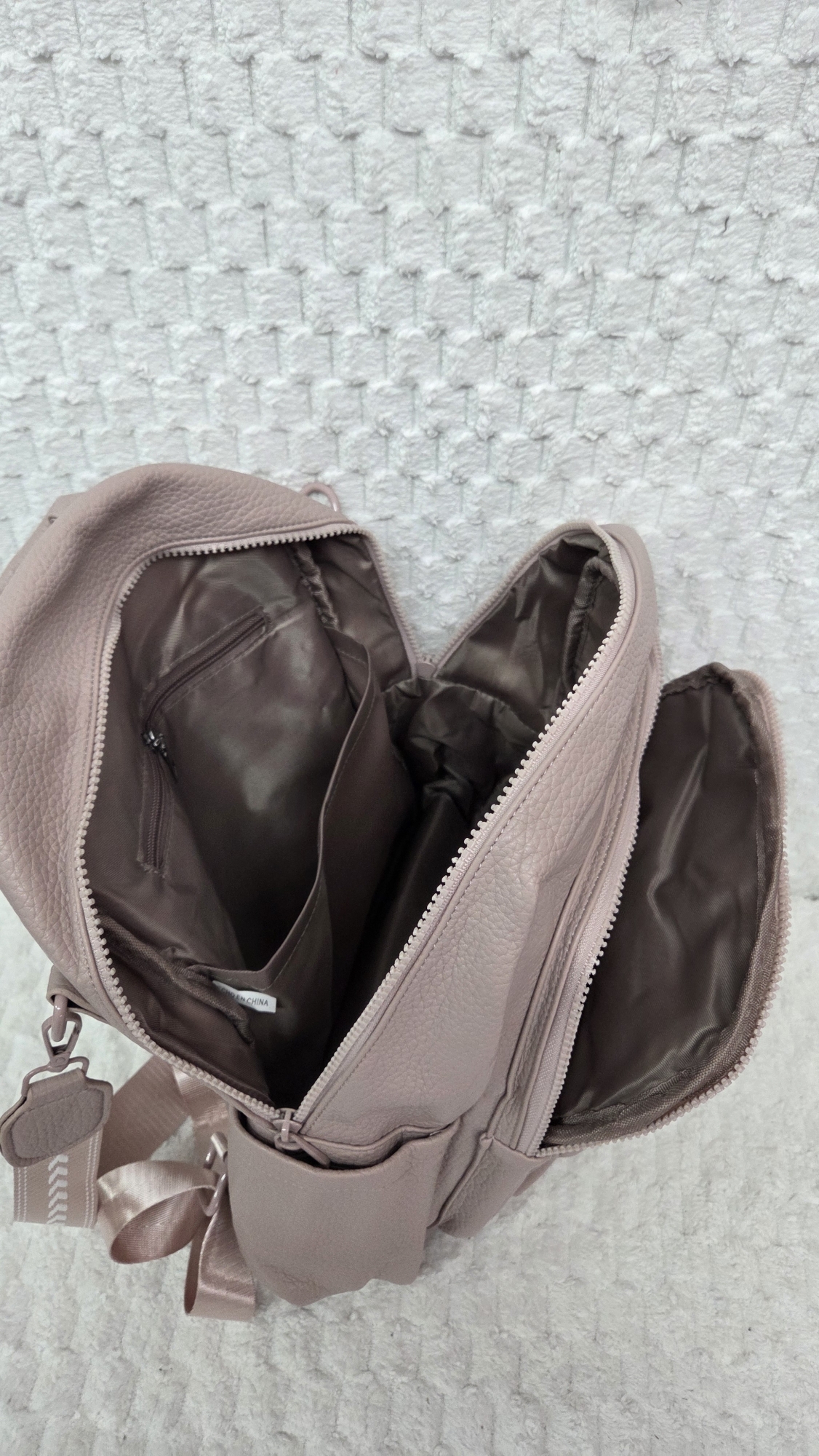 Mochila Morral de Cuero Pu Excelente Calidad con Tira Desmontable - Imagen 8