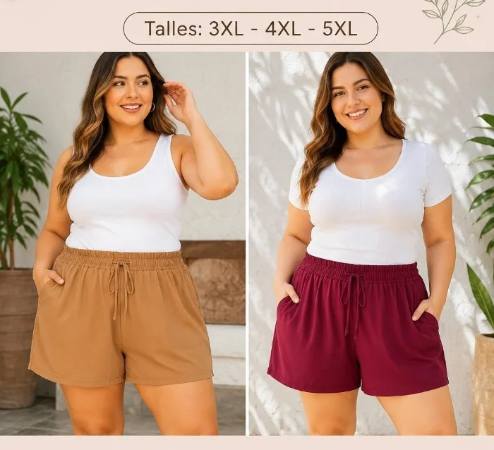 Short con Bolsillo de Fibrana Importado