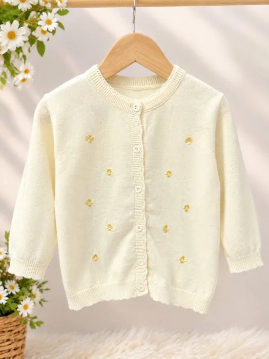 Cardigan Flor Bordada