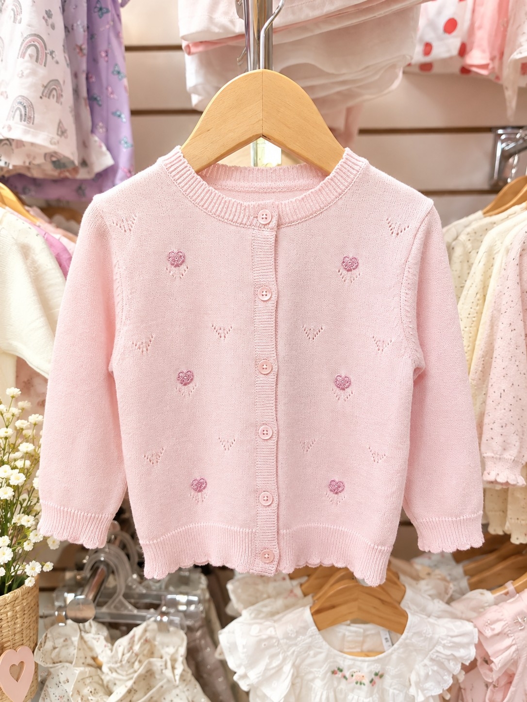 Cardigan con Aplique Corazón - Imagen 2