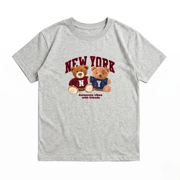 Unisex- Remera Ovsize Oso Newyork